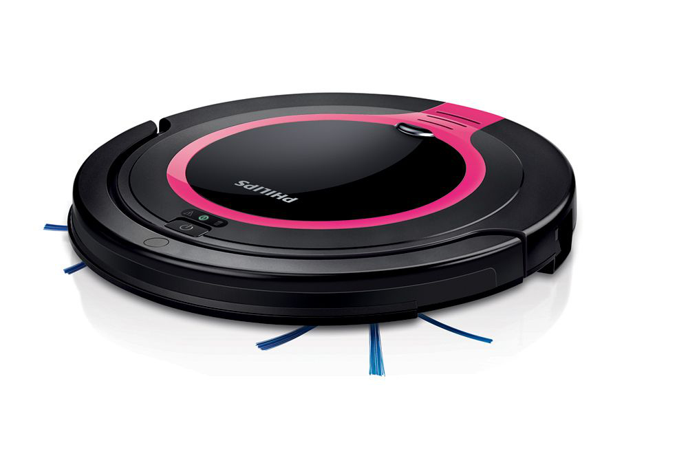 Philips SmartPro Compact FC8603/82 robot vacuum Black, Pink