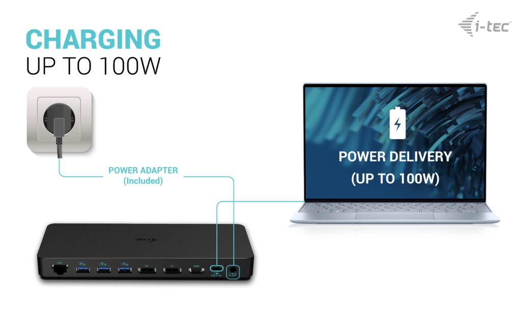 i-tec USB-C Triple Display Docking Station Gen 2 Pro + Power Delivery – image 6