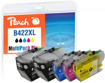 Peach PI500-384 cartuccia d'inchiostro 5 pz Compatibile Resa elevata (XL) Nero, Azzurro, Rosa, Giallo