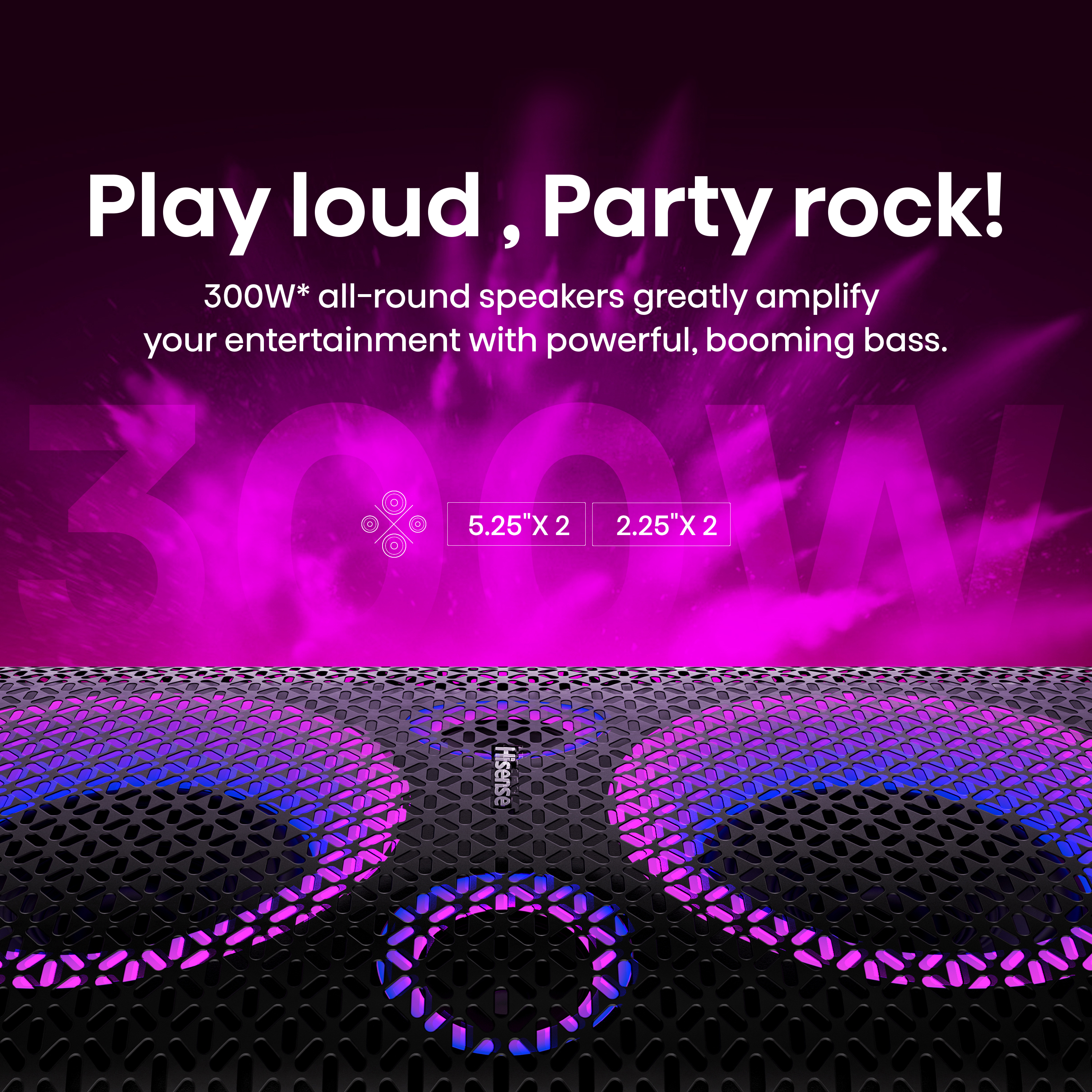 Hisense PartyRocker One HP100 Party speaker Black, Green 300 W image 11