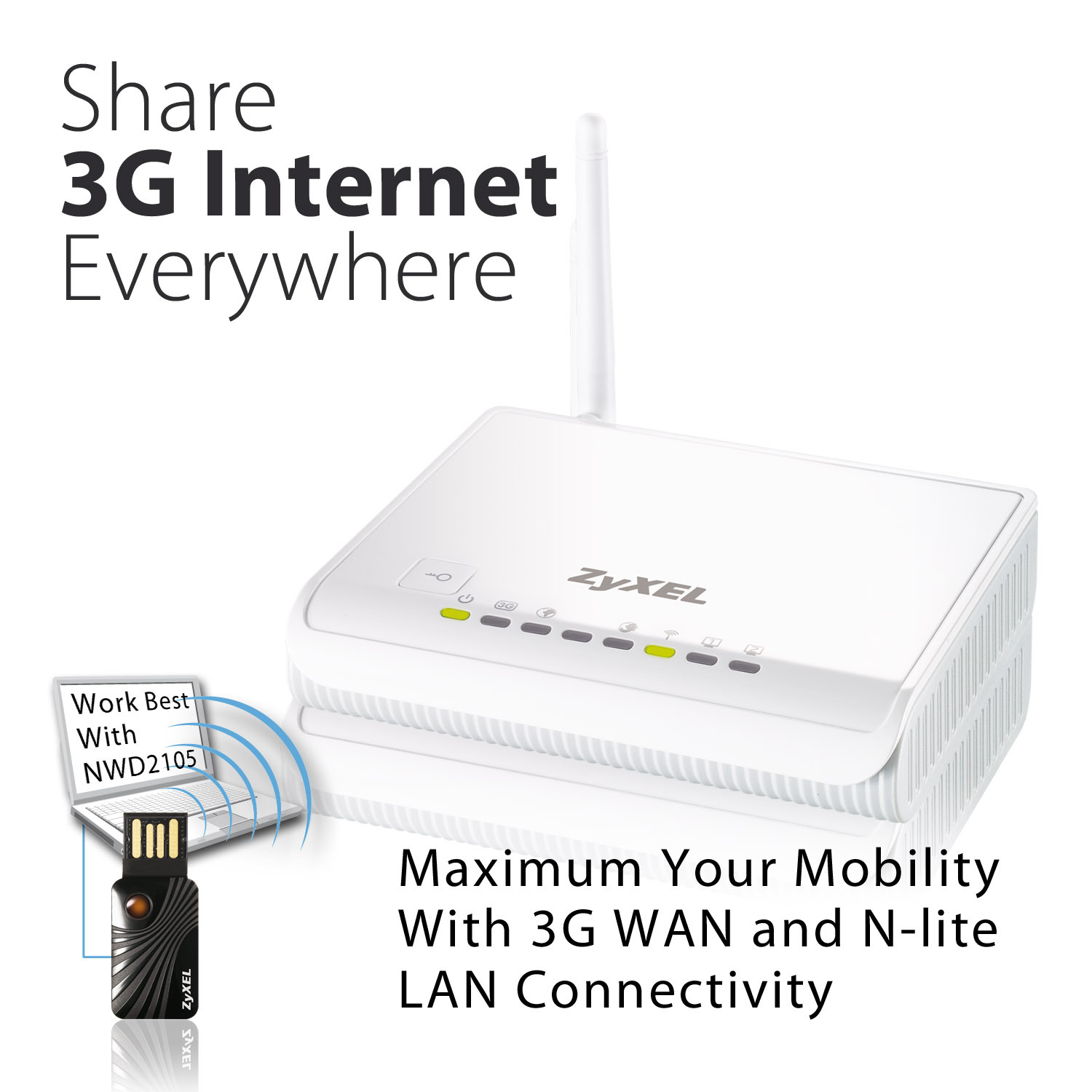 Zyxel NBG4115 wireless router – image 2