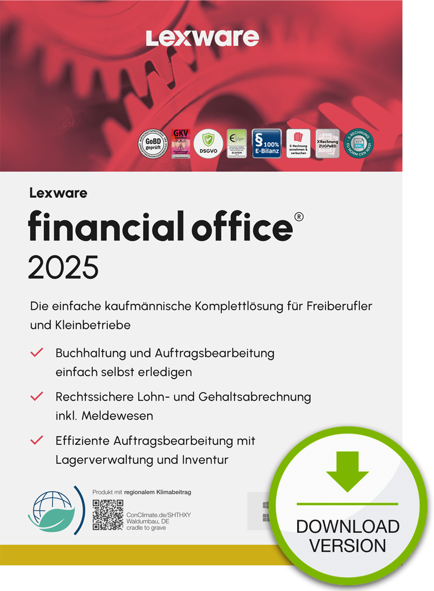 Lexware financial office 2025 "unbegrenzte Laufzeit" Download Contabilità