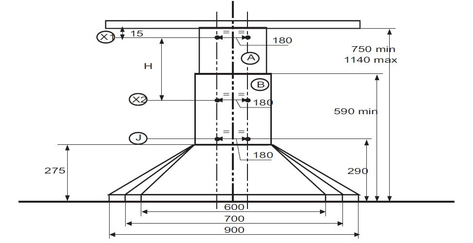 Beko CWB6441XNH cooker hood Wall-mounted Stainless steel 400 m³/h – image 2