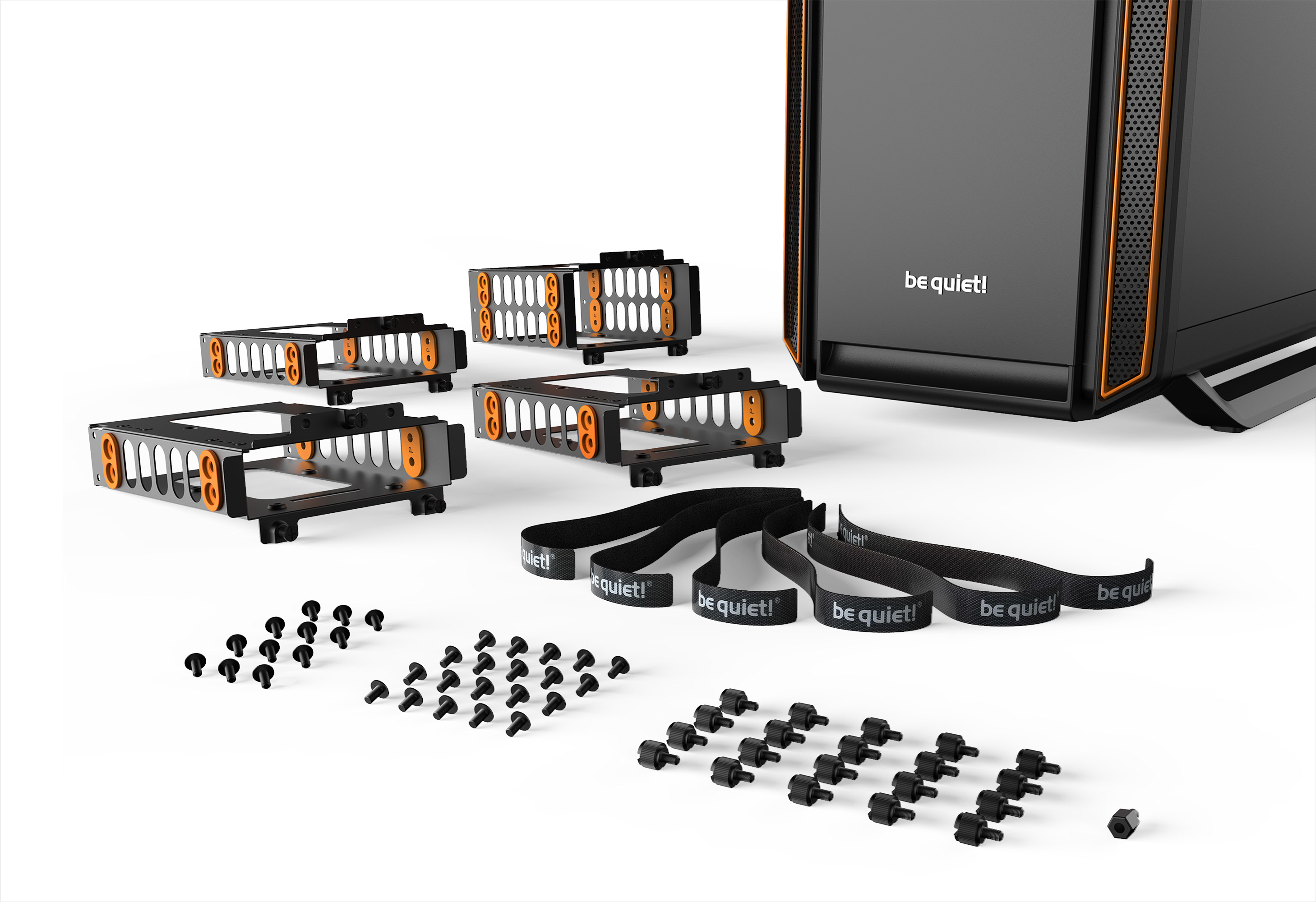 be quiet! Silent Base 801 Window Midi Tower Black, Orange image 9