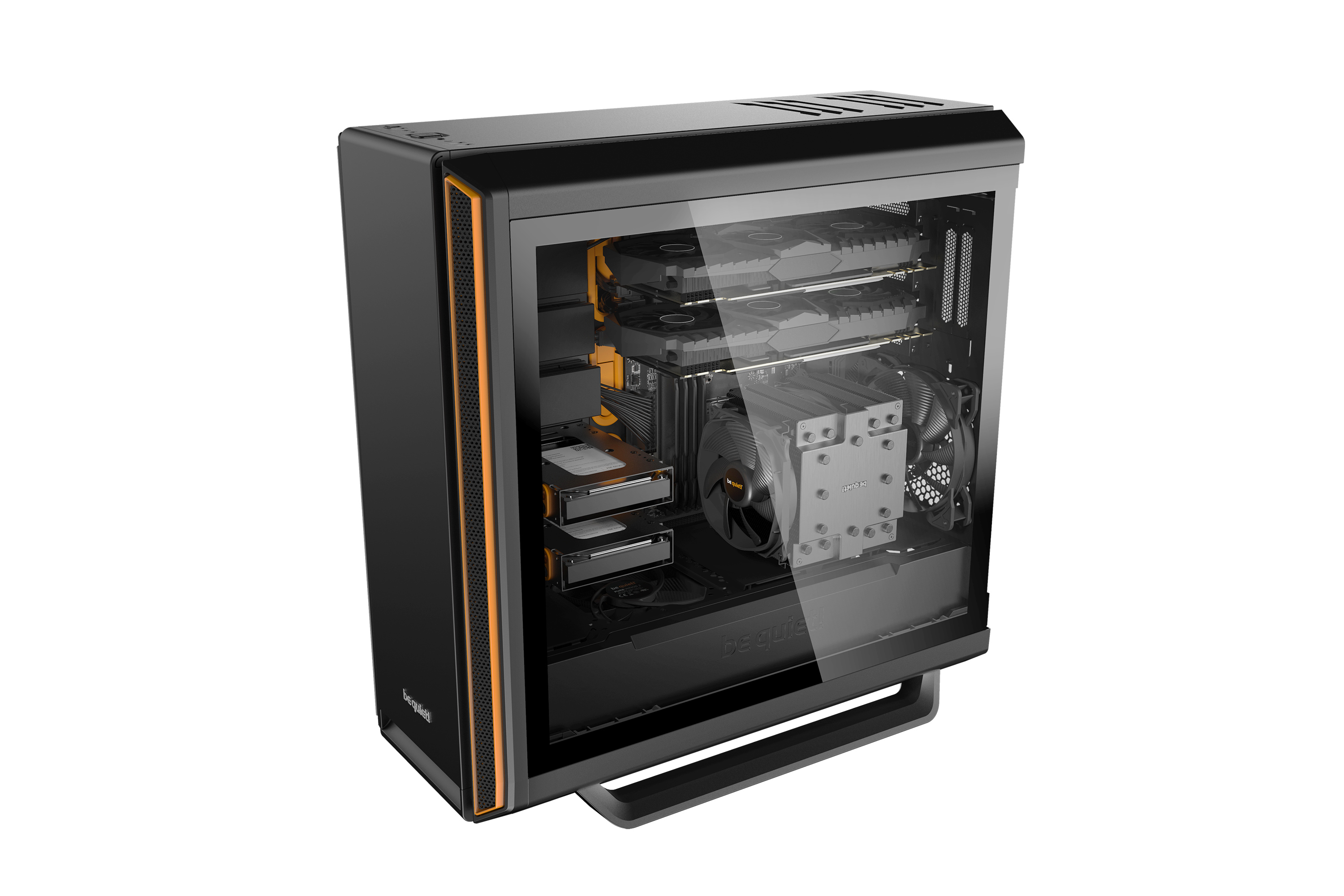 be quiet! Silent Base 801 Window Midi Tower Black, Orange image 8