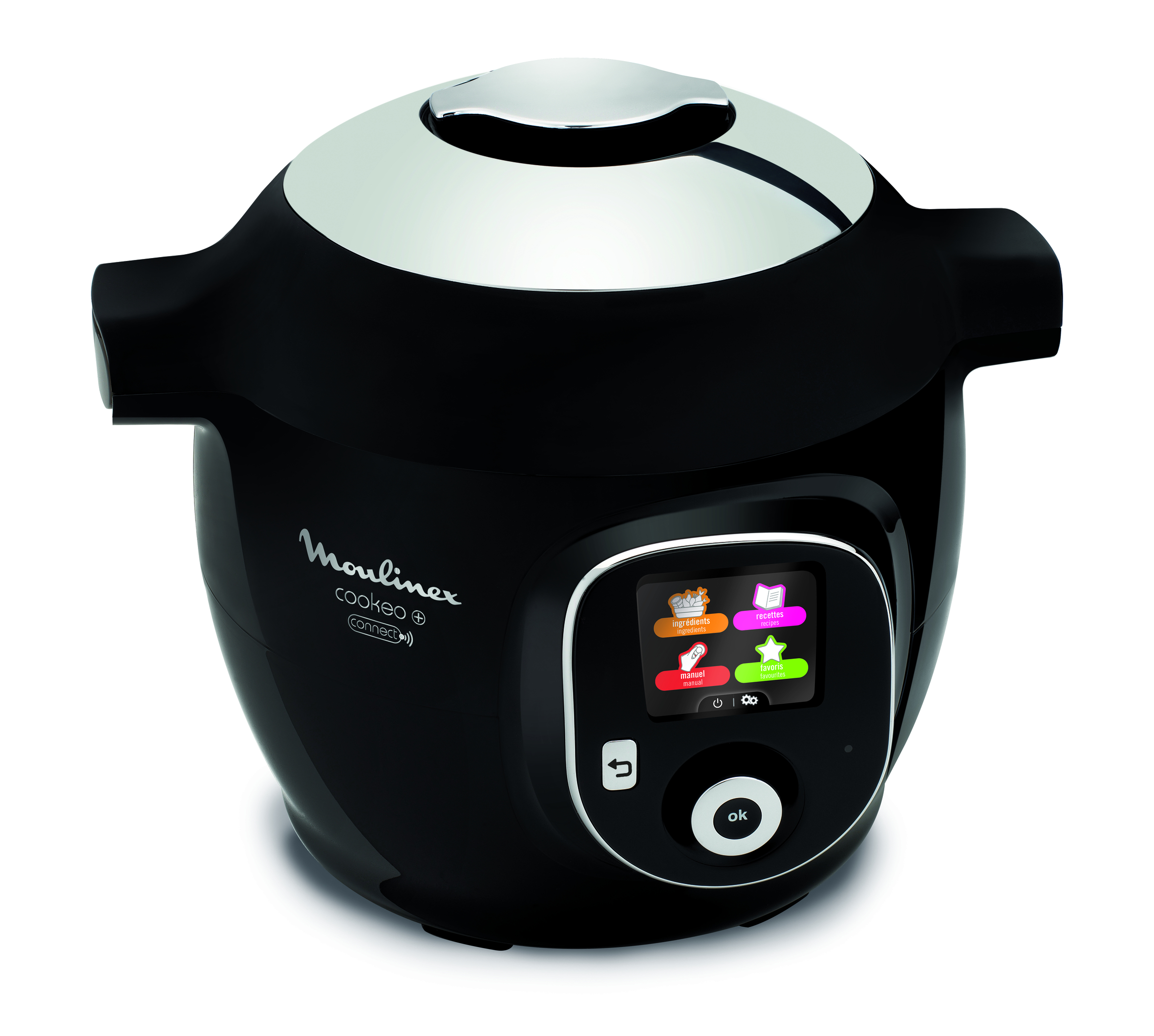 Moulinex CE8558 متعدد الطهاة 6 لتر 1600 واط أسود، كروم