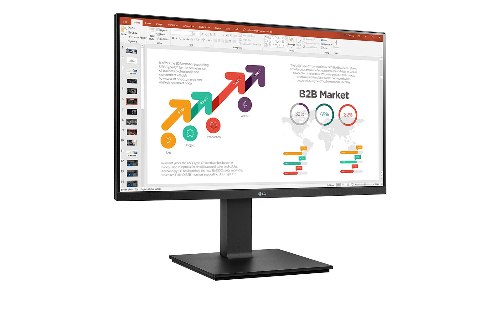LG 24BP450Y-B computer monitor – image 3