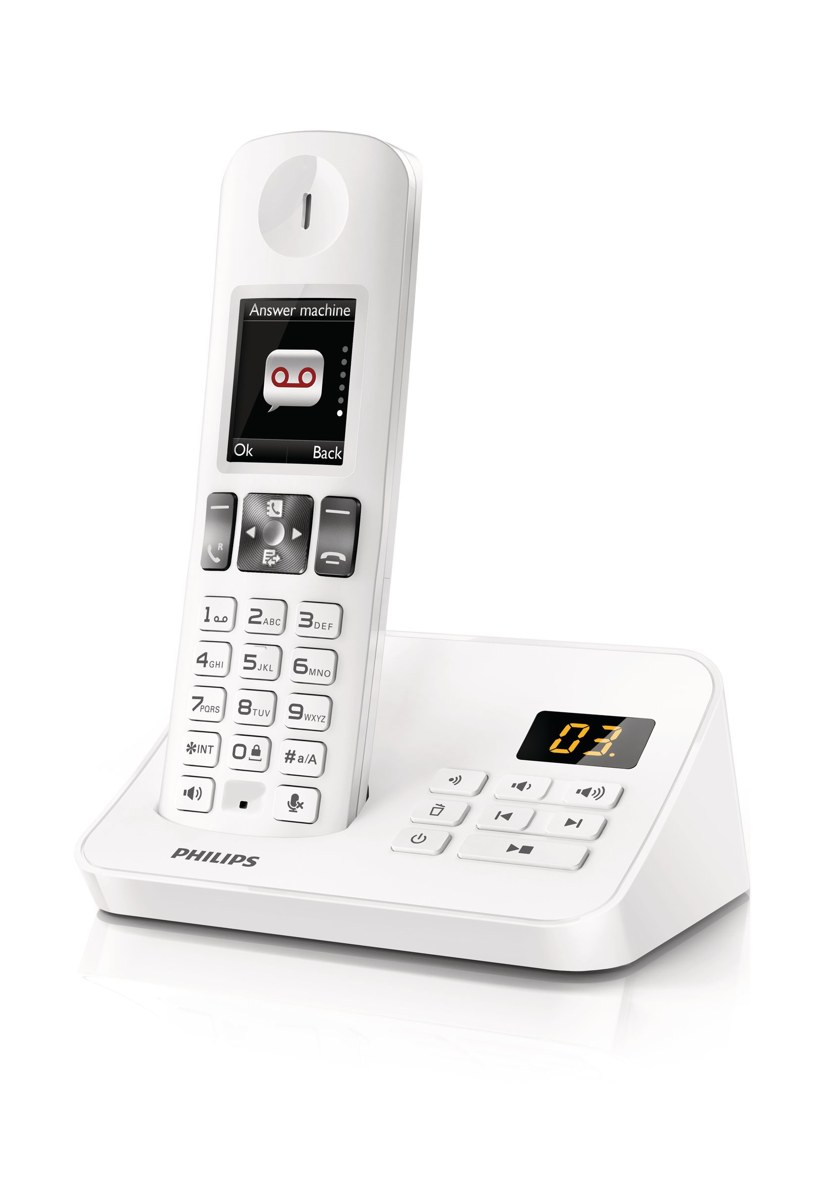 Philips D6051W/FR telephone DECT telephone Caller ID White