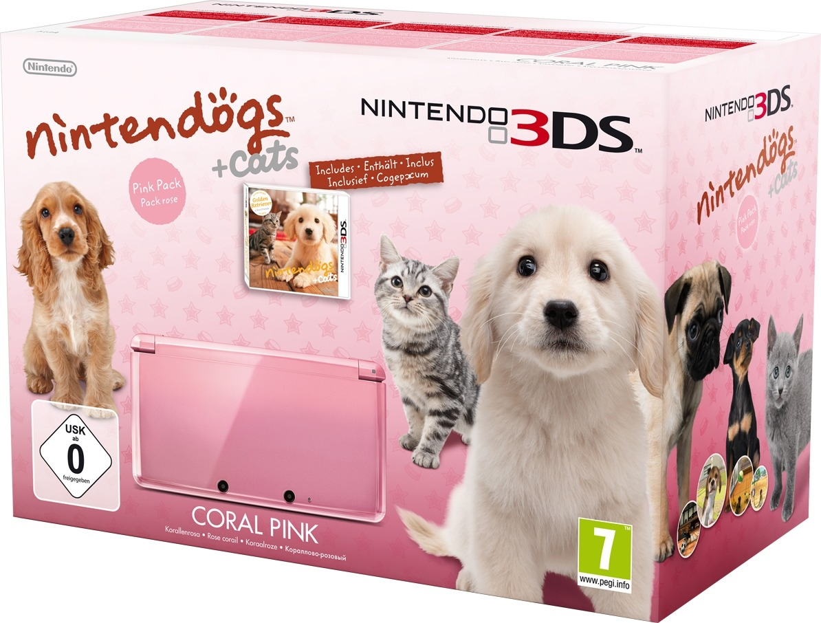 Nintendo 3DS + Nintendogs & Cats Golden Retriever – image 2