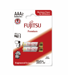 Fujitsu LR03(2B)FP Vienreizējas lietošanas baterija AAA Sārmaina akumulatoru baterija