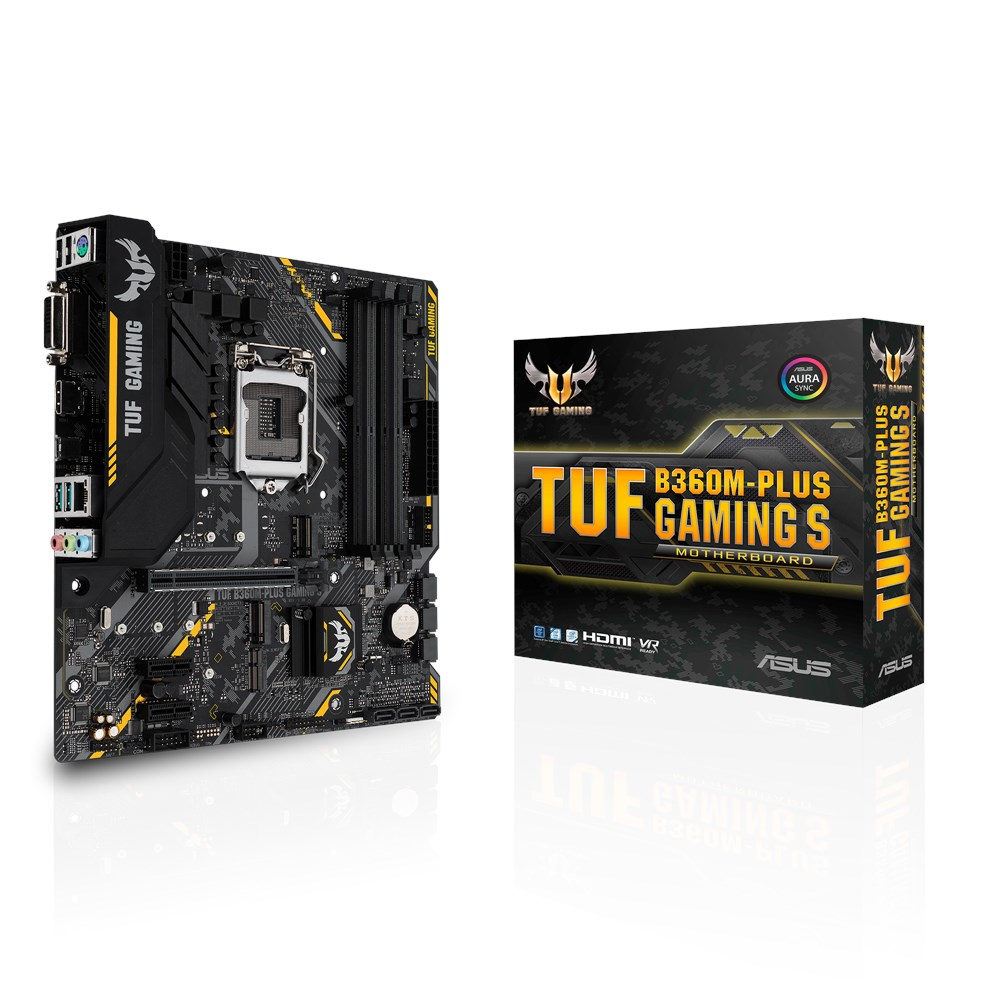 ASUS TUF B360M-PLUS GAMING S LGA1151 (300 SERIES) DDR4 HDMI VGA M.2 MATX MOTHERB