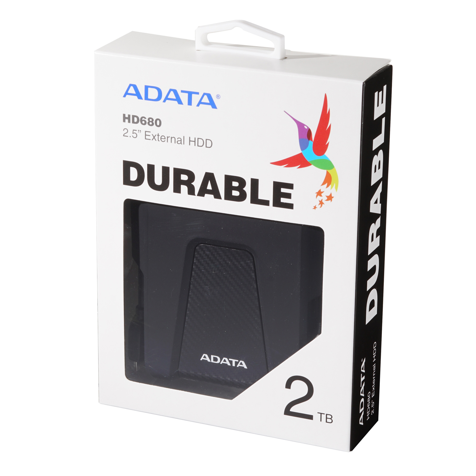 Disco Duro Externo ADATA HD680 - 2.5" - 2TB - USB 3.2 - Windows/Mac - Negro - AHD680-2TU31-CBK