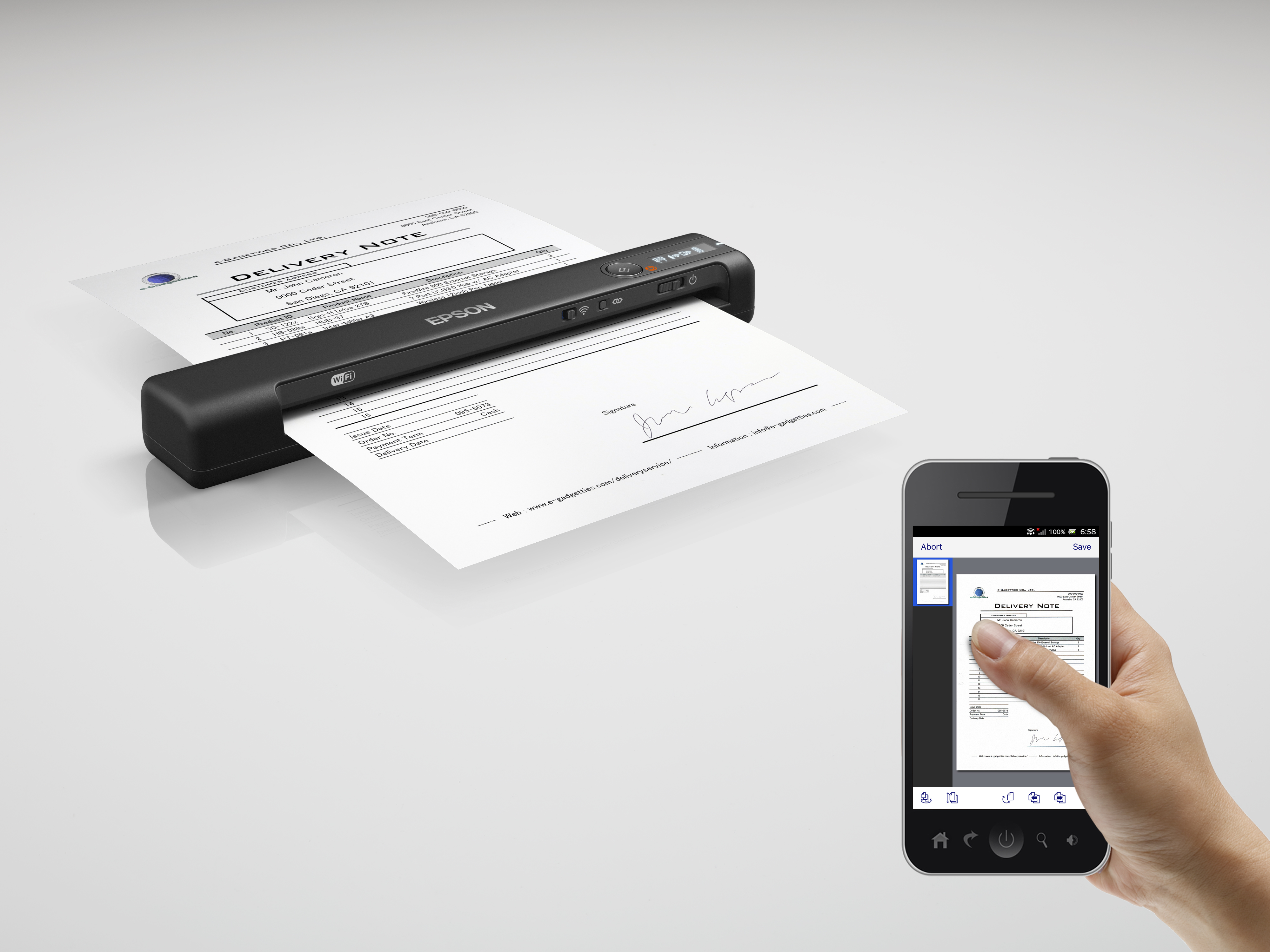 Epson WorkForce B11B253201. Maximum scan size: 216 x 1828.8 mm, Optical scanning resolution: 600 x 600 DPI, Enhanced scan 