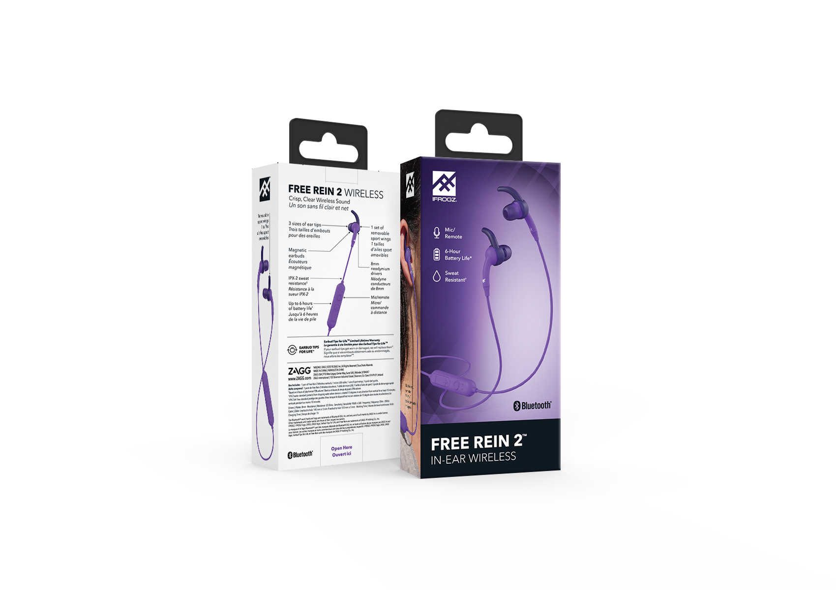 ZAGG Free Rein 2 Headset Wireless In-ear Micro-USB Bluetooth Purple image 6