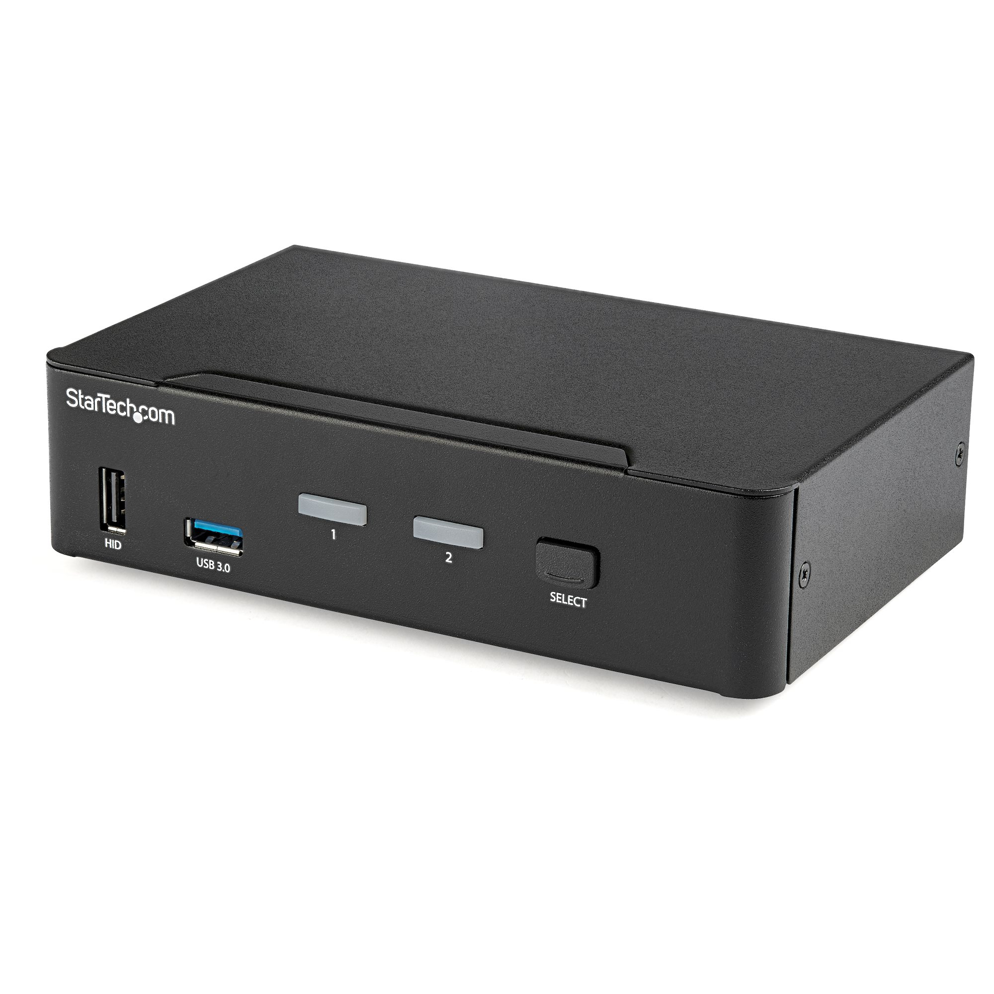 StarTech.com 2 Port DisplayPort KVM Switch, 4K 60Hz, Single Display, Dual Port UHD DP 1.2 USB KVM Switch with Integrated USB 3.0 Hub and Audio, Dell, HP, Apple, Lenovo, TAA Compliant - Keyboard/Video/Mouse Switch (SV231DPU34K) - KVM / audio / USB switch - 2 x KVM / audio / USB - desktop - TAA Compliant
