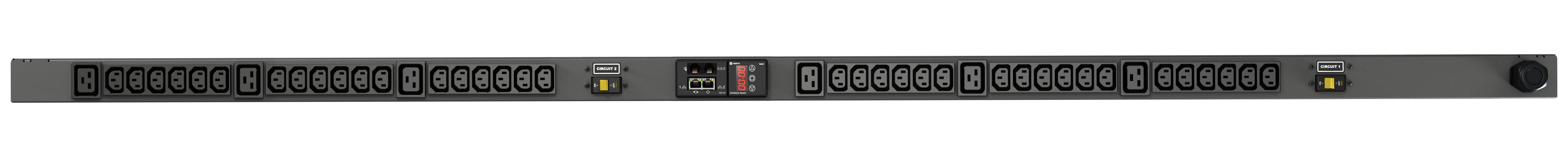Vertiv Geist rPDU, monitored, 0U, input IEC60309 230V 32A, outputs (36)C13 | (6)C19 unité de distribution d'énergie 42 sortie(s) CA Noir