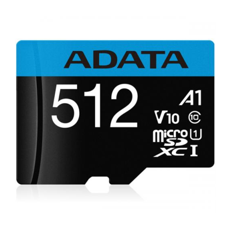 Memoria Micro SD ADATA Premier - 512GB - Clase 10 V10 - 100MB/s - 25MB/s - Con Adaptador SD - AUSDX512GUICL10A1-R