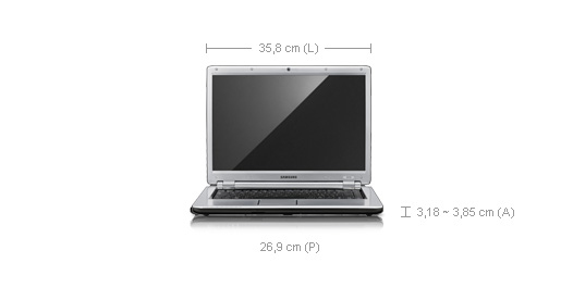 Samsung R R510-ASS3IT Intel® Core™2 Duo P7350 Laptop – image 2