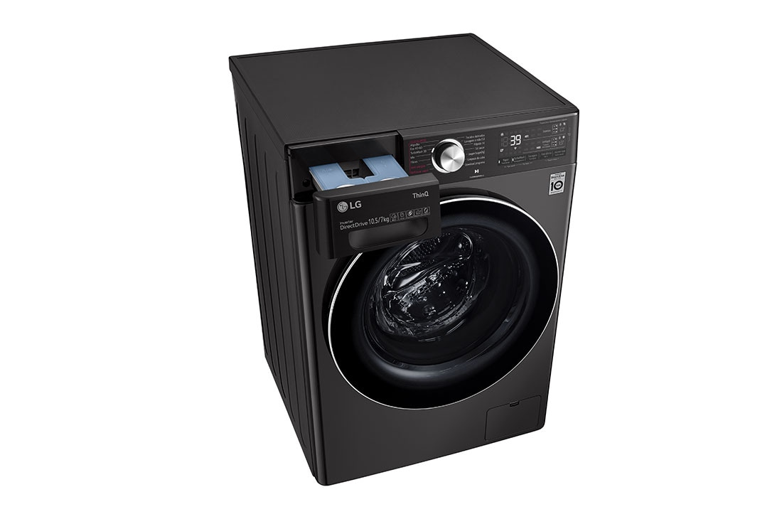 LG F4DV9510P2B washer dryer Freestanding Front-load Black – image 4