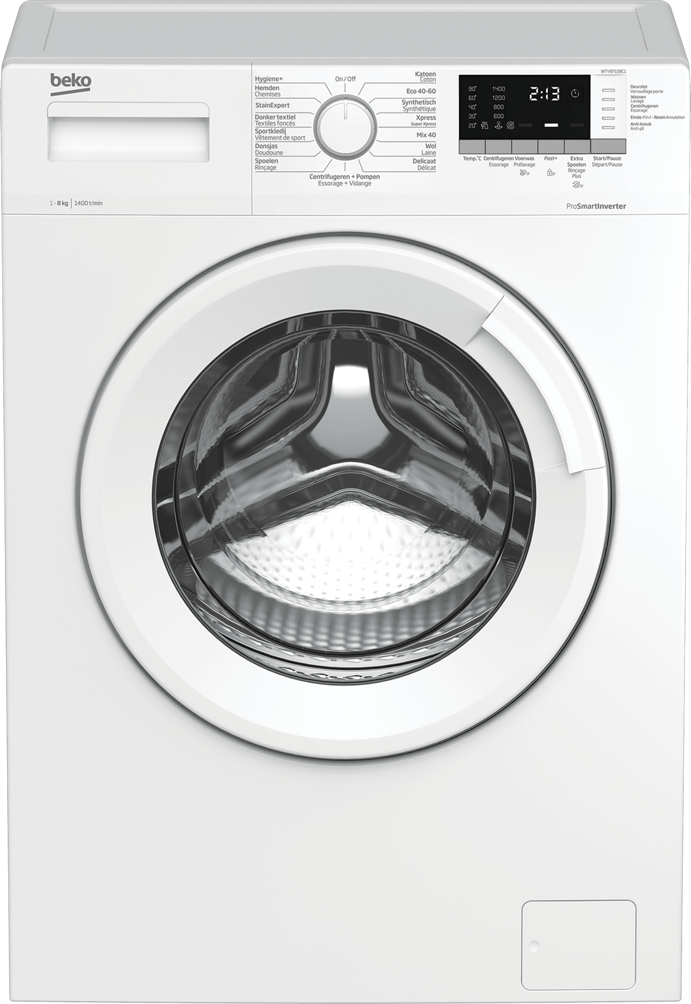 Beko WTV8711BC1 washing machine Front-load