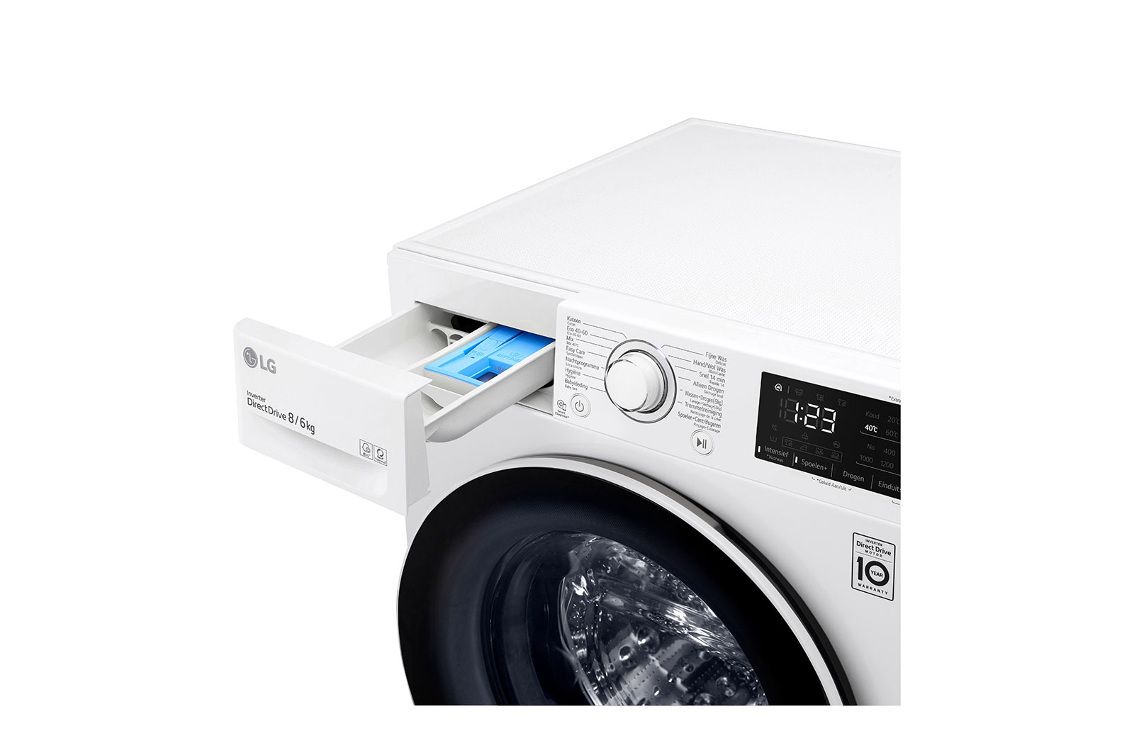 LG GD3V308N0 washer dryer Freestanding Front-load White – image 5