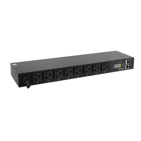 CyberPower PDU20MT8FNET power distribution unit (PDU) 8 AC outlet(s) 1U Black – image 2