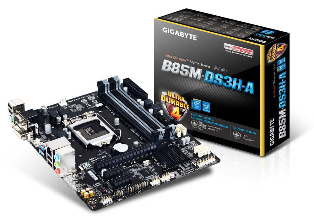 GIGABYTE GA-B85M-DS3H-A motherboard Intel® B85 LGA 1150 (Socket H3) micro ATX – image 1
