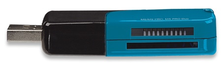 Manhattan 101707 card reader USB 2.0 Black, Blue – image 4