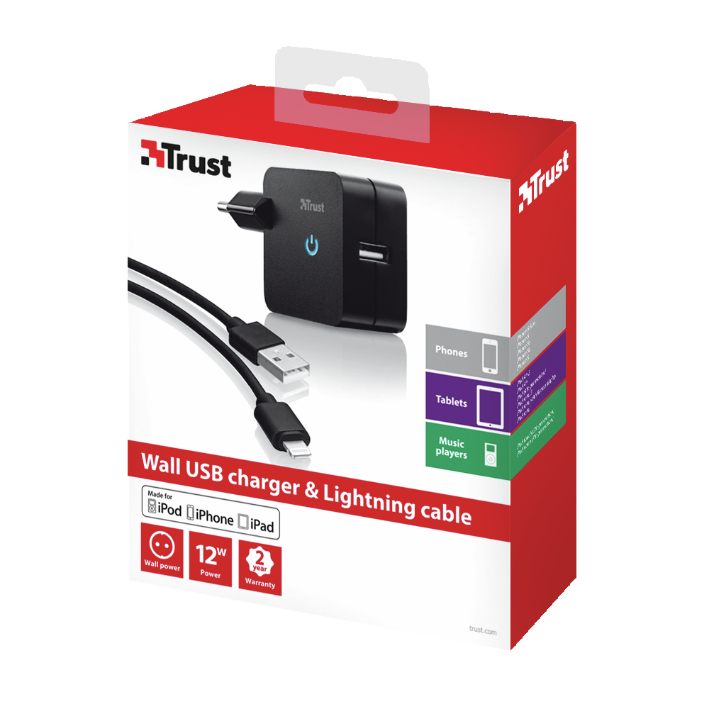 Trust 20232 mobile device charger Universal Black AC Indoor – image 4