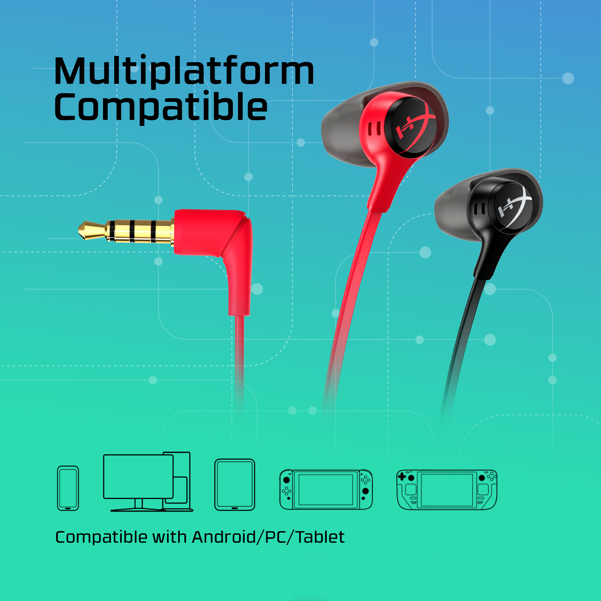 HyperX Cloud Earbuds II RED Gaming Earbuds with Mic – image 8