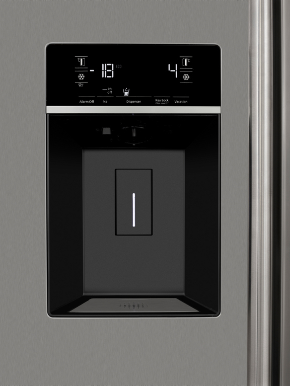Leisure LASP41MPX side-by-side refrigerator Freestanding Stainless steel – image 3