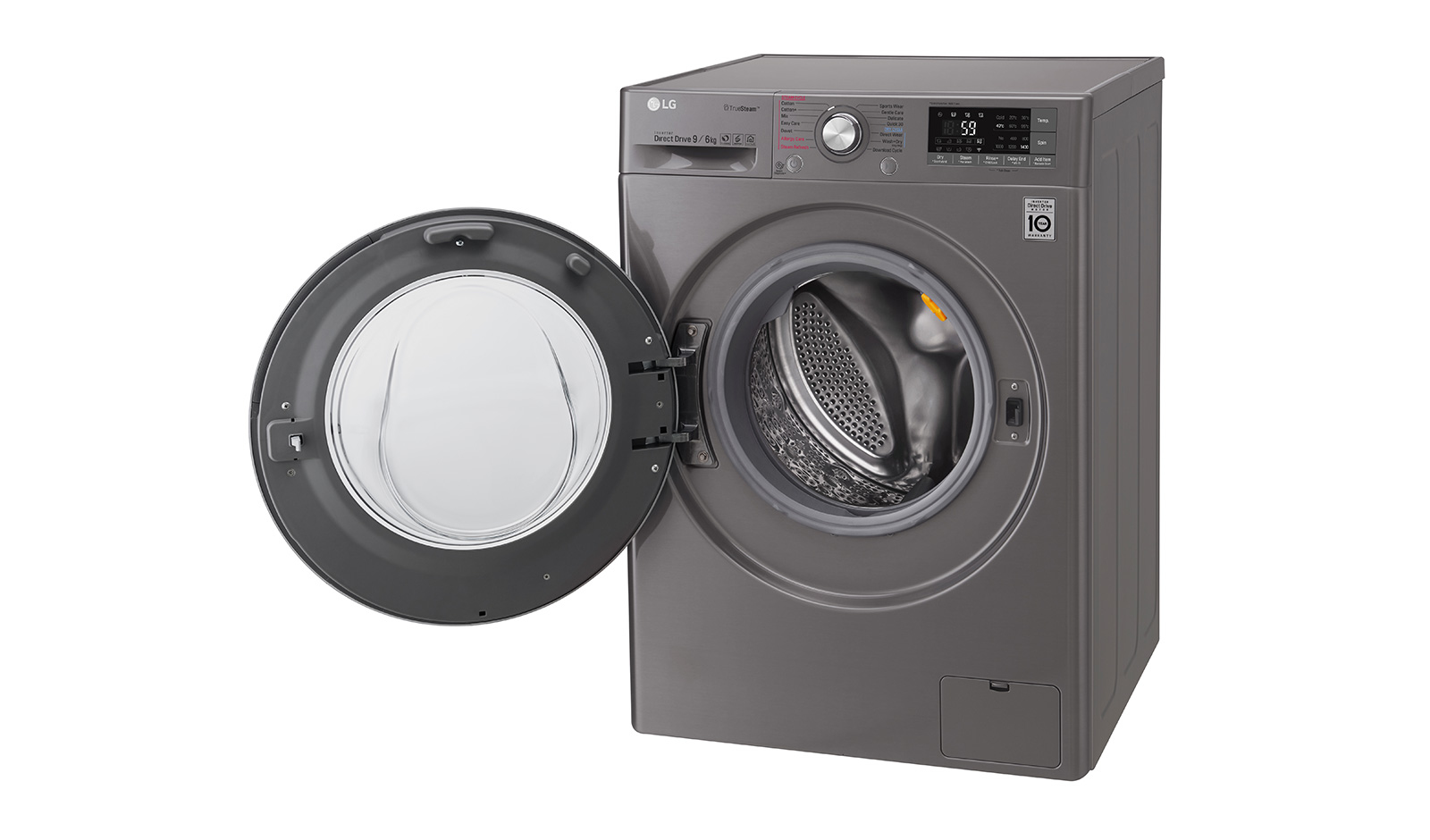 LG F4J8FH2S washer dryer Freestanding Front-load Stainless steel – image 9