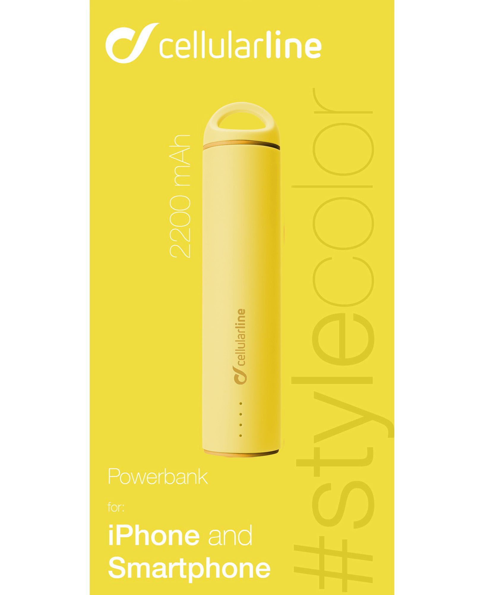 Cellularline Powerbank #Stylecolor 2200 - Universal – image 2