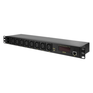 LogiLink PDU8P01 power distribution unit (PDU) 8 AC outlet(s) 1U Black – image 2