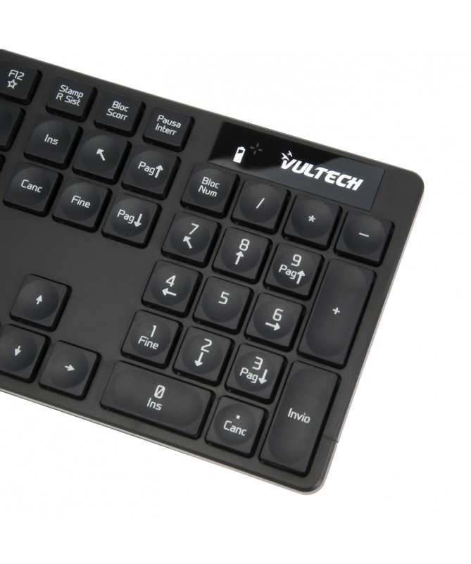 Vultech KM-831W keyboard Mouse included Office USB QWERTY Italian Black – image 6