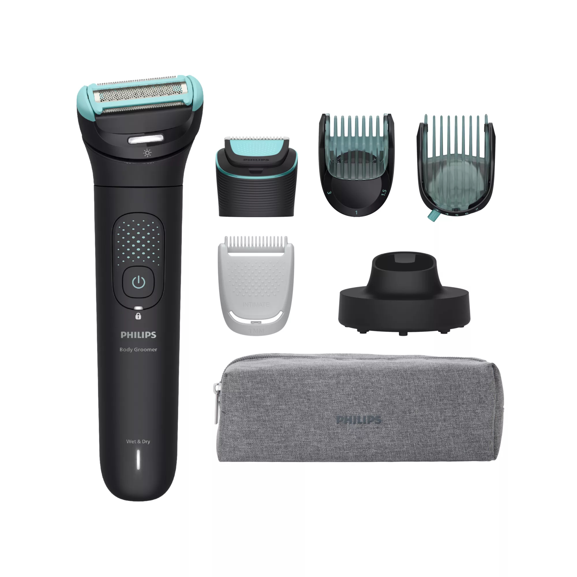 7000 series Body Groomer BG7475/15 2D flex head and dual trim-shave system