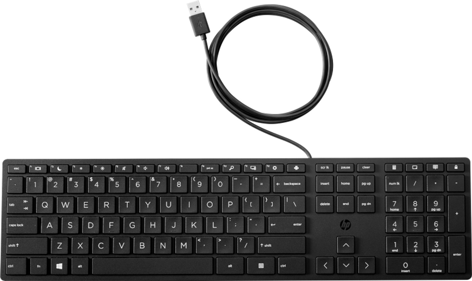 HP Desktop 320K - Keyboard - USB - UK (pack of 12)