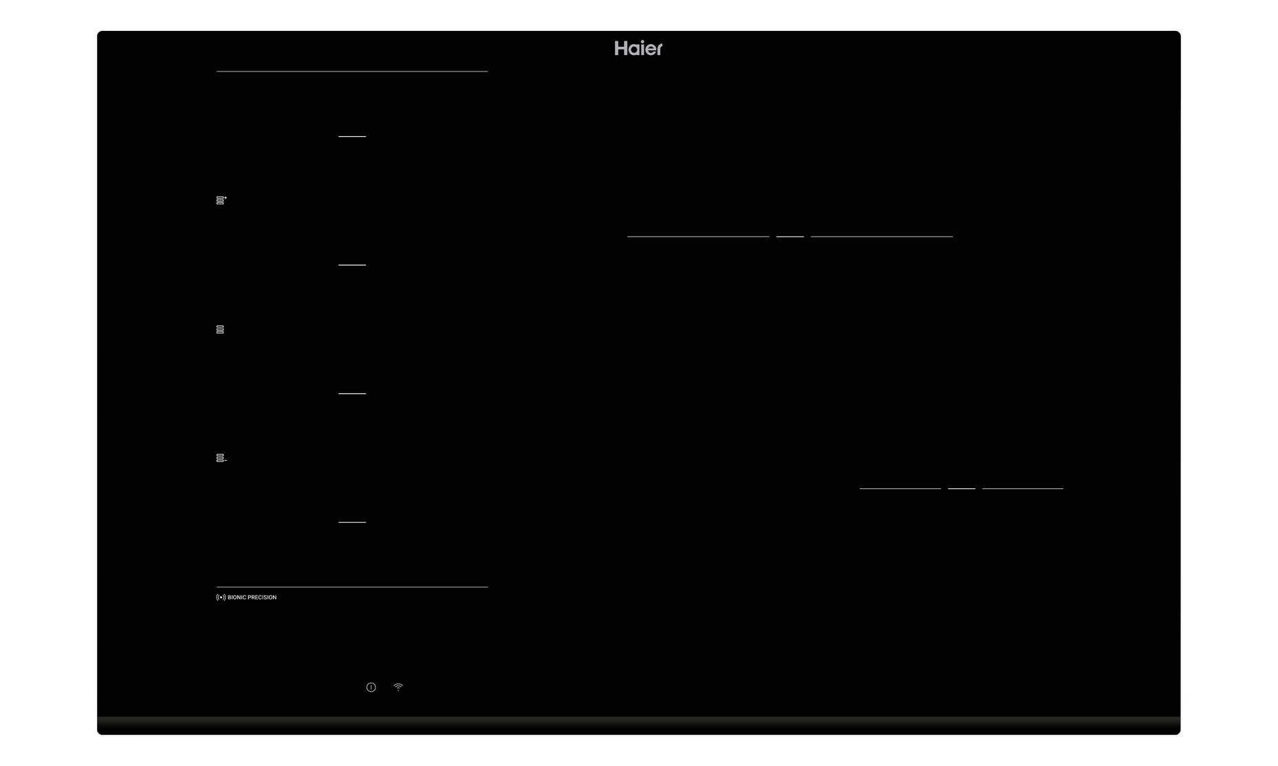 Haier HAMTCB86IRB1S Black Built-in