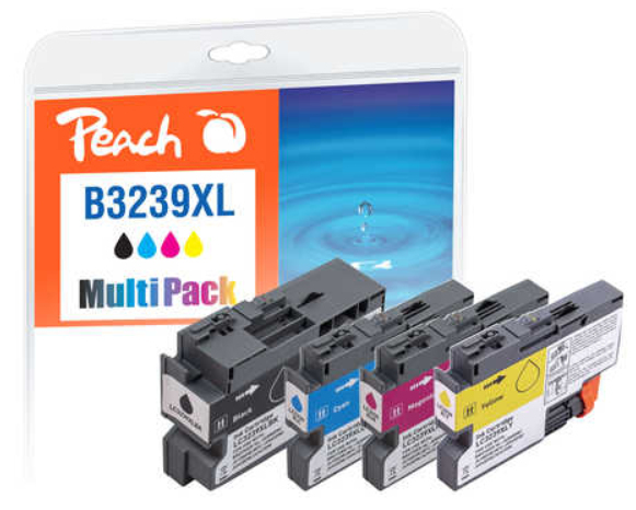 Peach LC-3239XL ink cartridge 4 pc(s) High (XL) Yield Black, Cyan, Magenta, Yellow