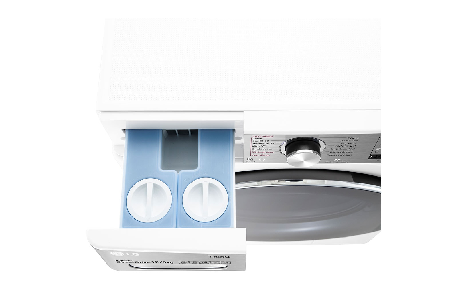 LG F4DV912H2EA washer dryer Freestanding Front-load Black, White – image 7