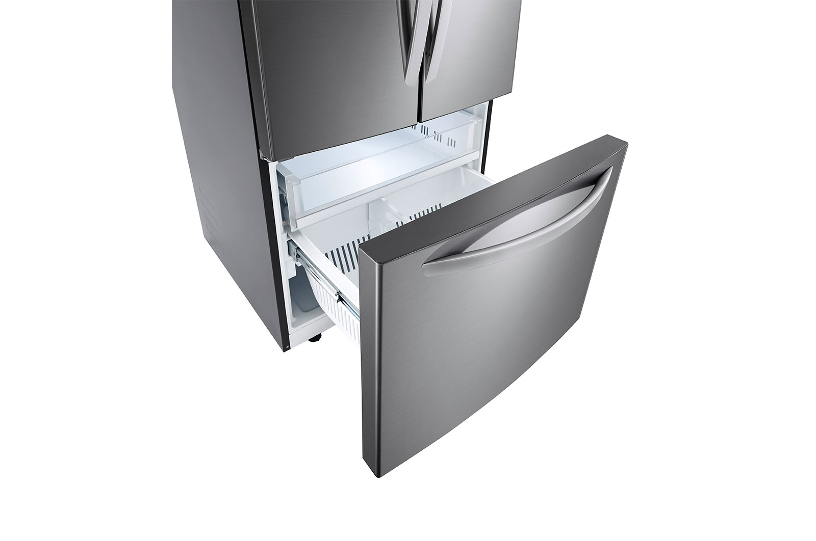 LG LM65BGSK side-by-side refrigerator Freestanding Platinum, Silver – image 4