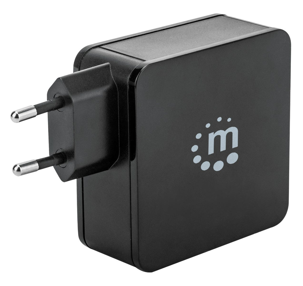 Manhattan Wall/Power Charger (Euro 2-pin), USB-C and USB-A ports, USB-C Output: – image 1