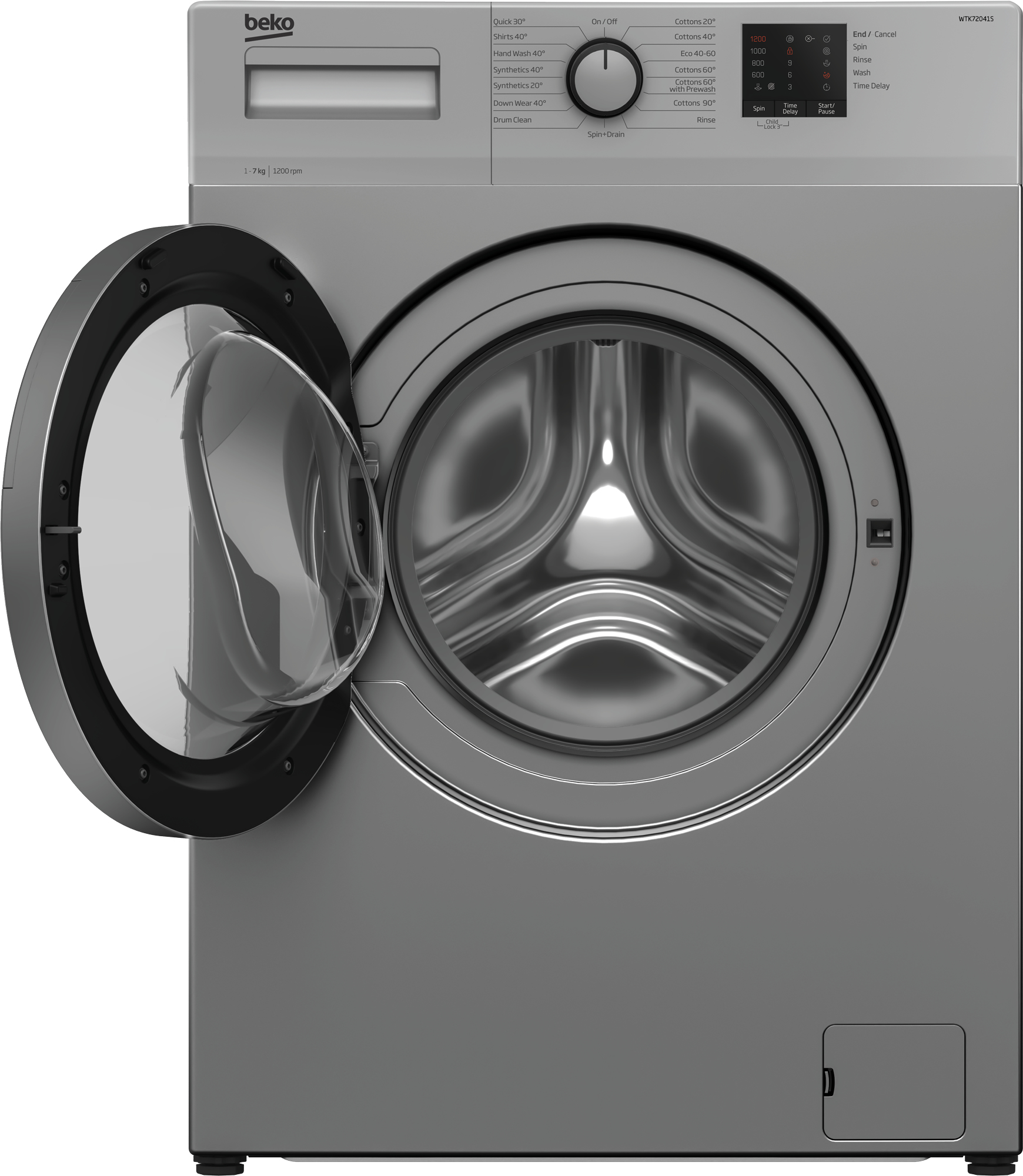 Beko b100 WTK72041S Freestanding – image 2
