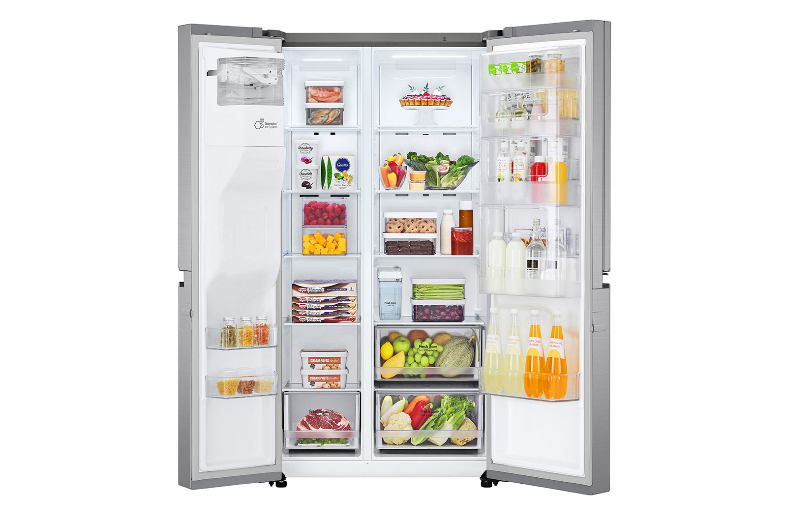 LG GSJV31PZXF side-by-side refrigerator Freestanding – image 3