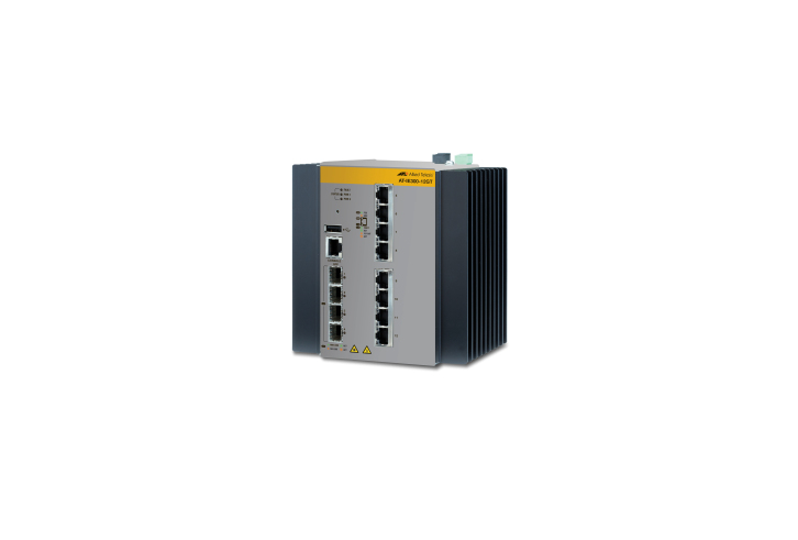 Allied Telesis AT-IE300-12GT-80 Managed L3 Gigabit Ethernet (10/100/1000) Black, Grey