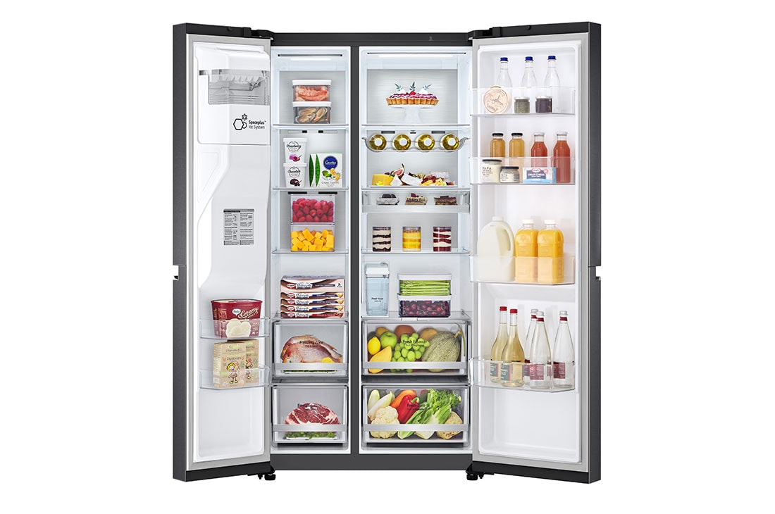 LG GSLV91MCAD side-by-side refrigerator Freestanding – image 2