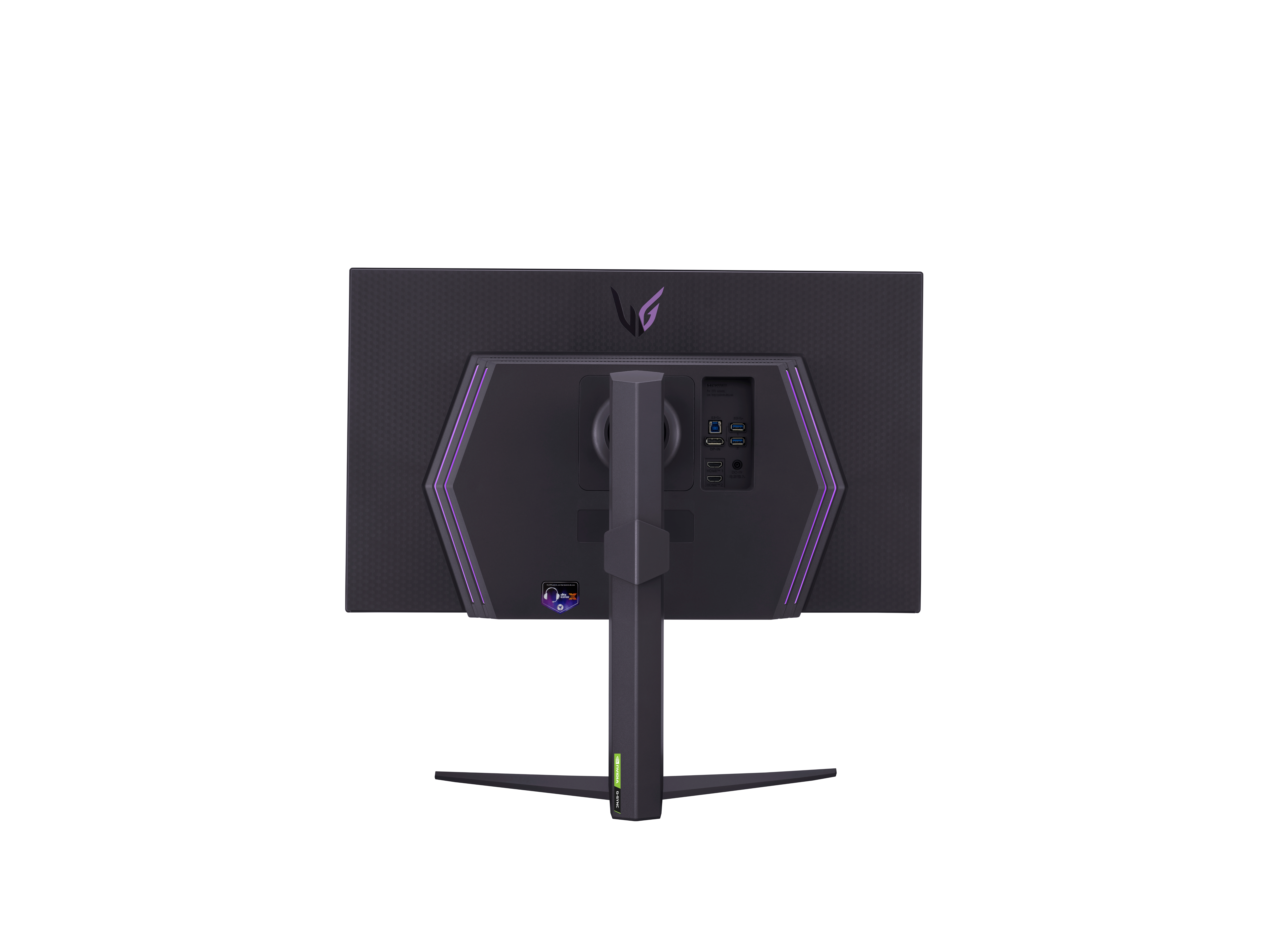 LG 27GR93U-B computer monitor 68.6 cm (27″) 3840 x 2160 pixels 4K Ultra HD LED Black, Grey, Purple image 14