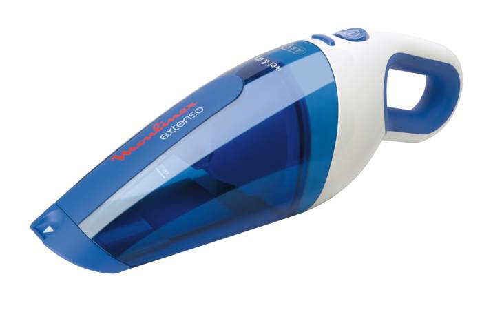 Moulinex Extenso handheld vacuum Blue, White Bagless – image 1