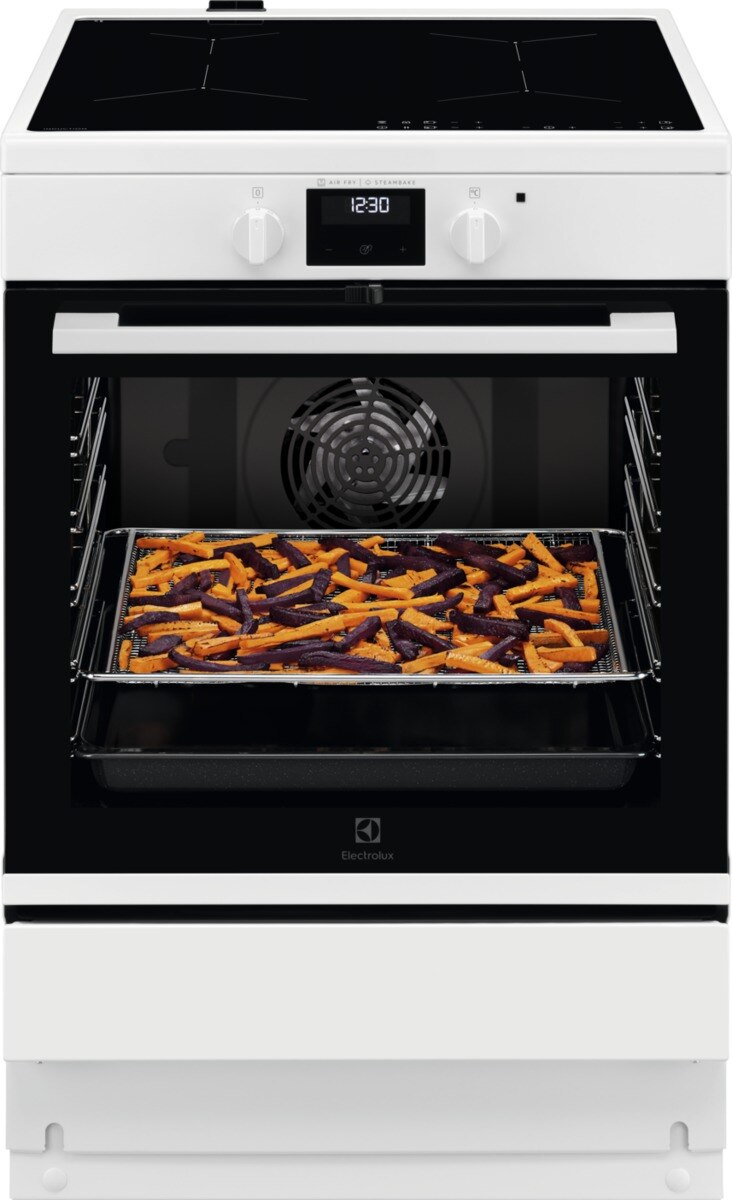 Electrolux LKI66440SW Freestanding cooker Electric Zone induction hob White – image 1