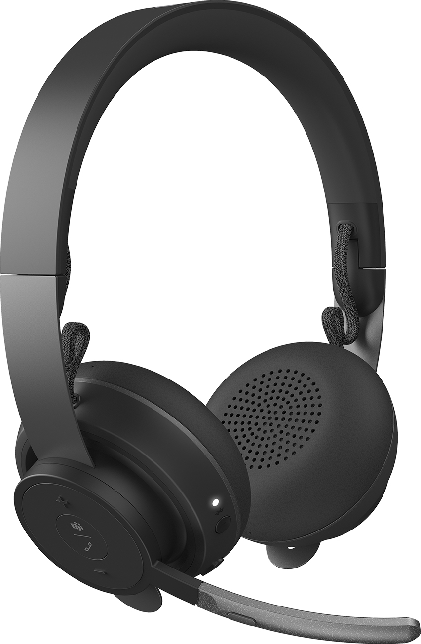 Diadema Logitech MSFT Teams Zone Wireless Plus - Inalámbrico - Bluetooth - Grafito - 981-000858